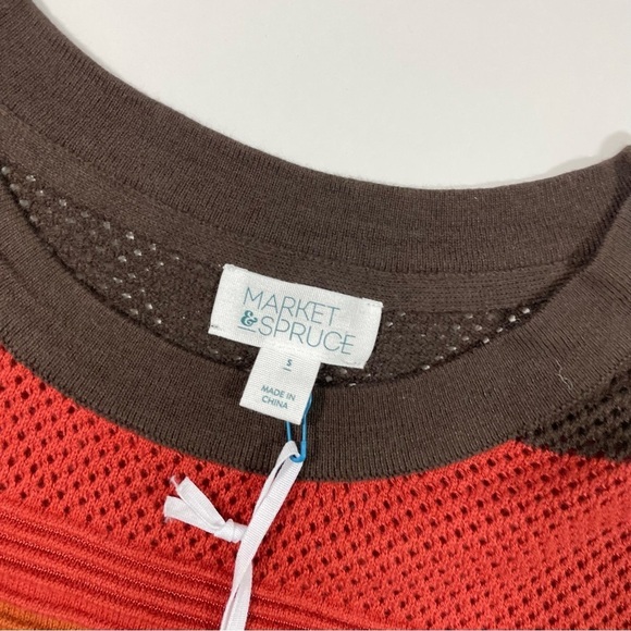 New Market & Spruce Rowan Textured Cotton Blend Sweater - Picture 4 of 6